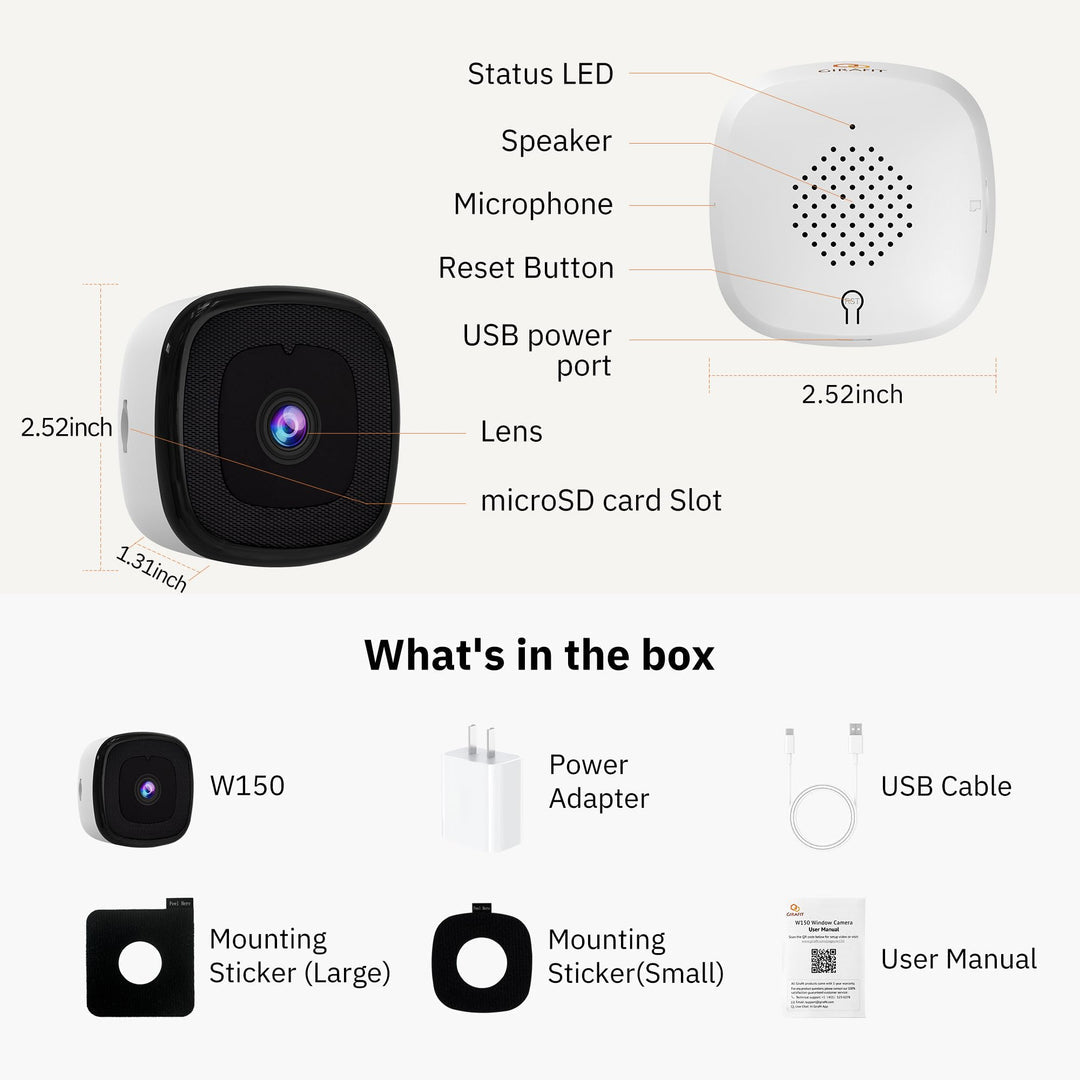 Zeraya 3MP 2K Window Camera