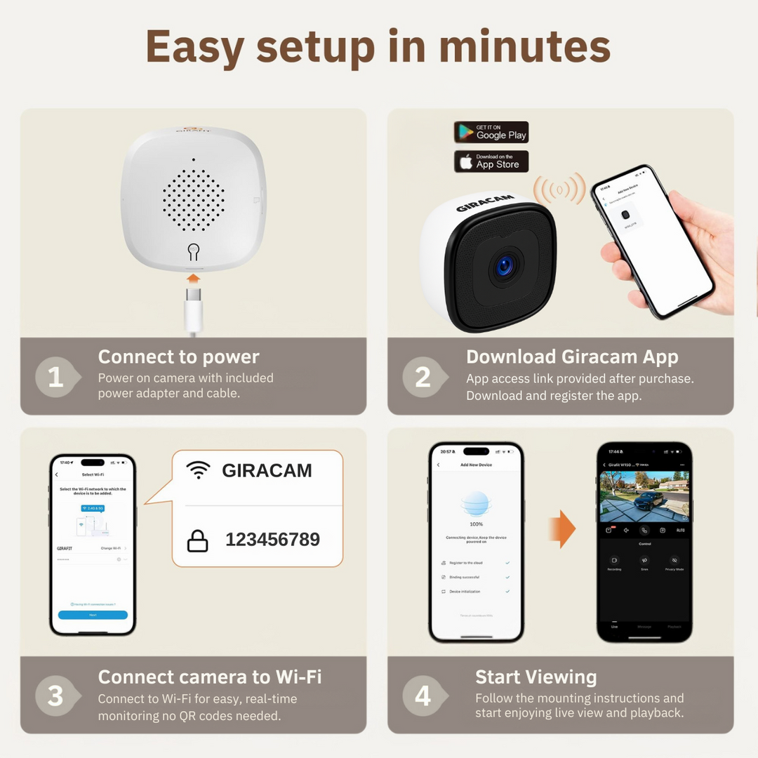 Zeraya 3MP 2K Window Camera