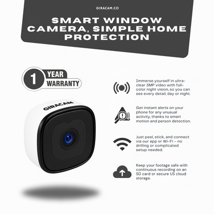 Zeraya 3MP 2K Window Camera